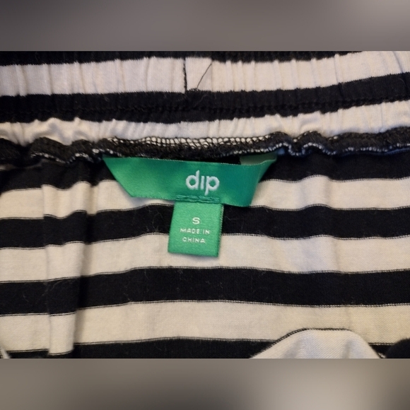 dip Black and White Striped Midi Skirt - Picture 5 of 7